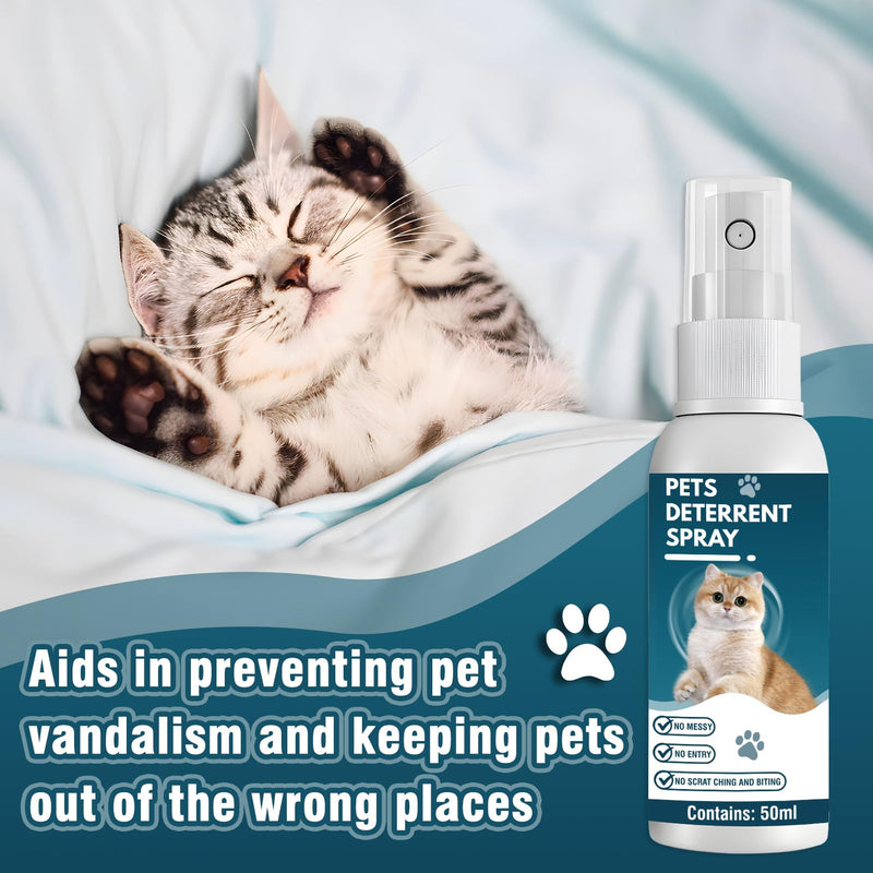 Cat Deterrent Spray,Cat Repellent Spray for Furniture,Bitter Spray for Cats,Pet Behavior Training,Keeps Cats Away,Safe and Non-Toxic, Plant Extracts, 2 - BeesActive Australia