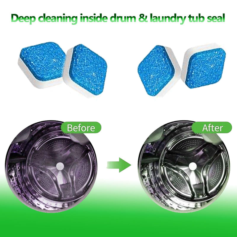 Washing Machine Cleaner Tablets 36 pack - Deep Cleaning Inside Drum&Laundry Tub Seal - Cleans Front Load, Top Load Washers&Including HE - 18 Months Supply 36 packs - BeesActive Australia