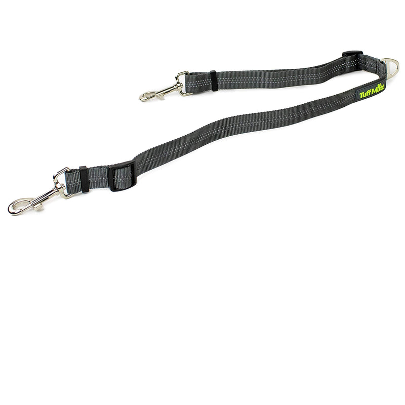 Double Dog Leash with Dual Adjustable Leads, 14 Inch to 24 Inch for Medium and Large Dogs, No Tangle Coupler is Perfect for Walking or Running with Two Dogs, Reflective for Visibility at Night No Handle - BeesActive Australia