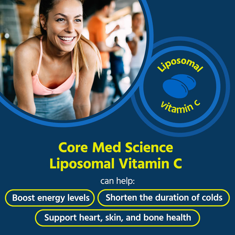 Liposomal Vitamin C 1000mg by Core Med Science, 270 Softgels - Non-GMO Natural Liposomal Vitamin C Supplement That Promotes Healthy Skin - Immune System Booster for Adults, Supports Collagen Formation 270 Count (Pack of 1) - BeesActive Australia