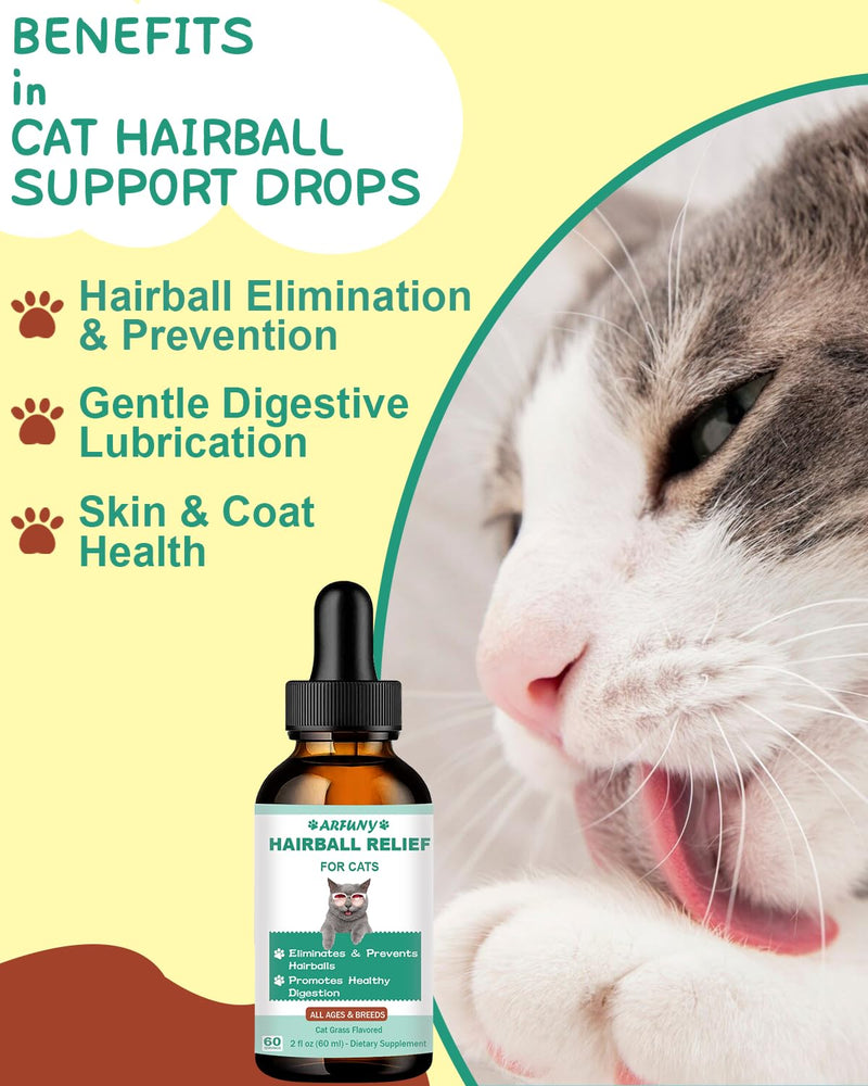 SANTKOL Anti-Hairball Cat | Dissolving Hairballs Cat | Promotes elimination of hairballs | Supports the cat's intestines and healthy digestion With cat grass, inulin, probiotics, vitamins - BeesActive Australia