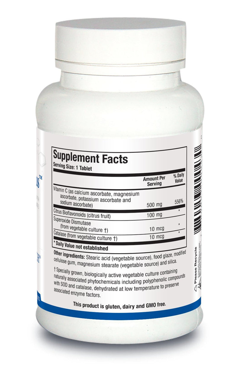 Biotics Research Bio C Plus™ Provides Vitamin C as Mixed Mineral Ascorbates with Citrus Bioflavonoids, SOD and Catalase, Vitamin C Plus Bioflavonoids, Potent Antioxidant, Immune System 100 Tablets