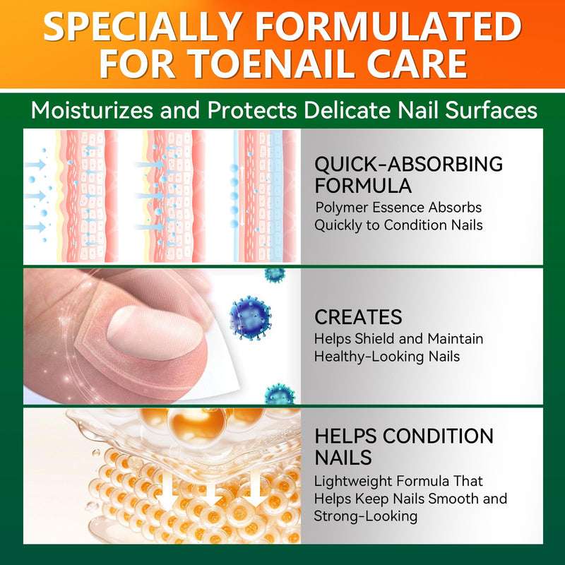 Toenail Fungus Treatment Extra Strength, Nail Repair Solution with Tea Tree Oil, Menthol, Vitamin E & Pro-Vitamin B5, Gentle Care for Damaged, Discolored, and Brittle Nails, 1 fl oz - BeesActive Australia