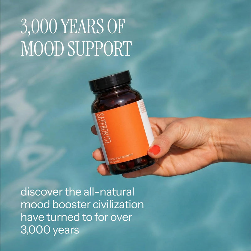 Saffron Supplements, Saffron Extract, Mood & Focus Support, 60 Capsules | Vegan Capsules for Daily Vitality, Wellness & Energy - 30mg Saffron Extract, Magnesium Glycinate, Rhodiola & Vitamin B6