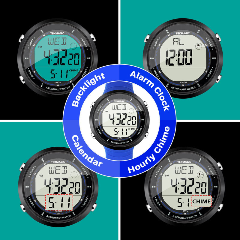 10 ATM Water Resistant Sports Watch for Swimming and Diving, with Functions of Stopwatch, Countdown, Dual Time, Alarm Clock, 12 and 24 Hour Format Switchable - BeesActive Australia