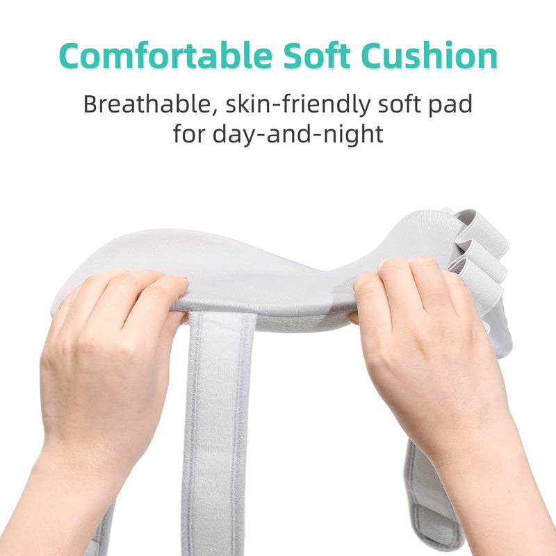 Fanwer Stroke Resting Hand Splint Left&Right, Hand Brace Splint for Stroke Patients - Functional Night Immobilizer Wrist Finger Brace Support for Straightening Fingers, Arthritis, Carpal Tunnel Syndrome (Left) Medium Left