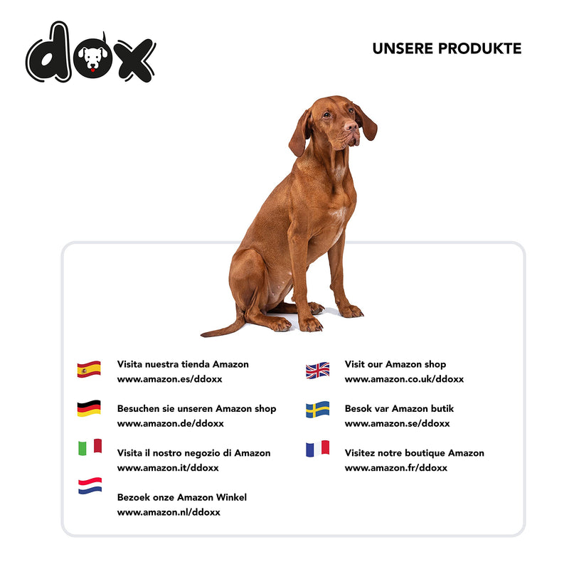 DDOXX Extendable Dog Leash - Stable Reflective Nylon Strips Dog Leash Bite-Resistant - Retractable Leash Break & Lock System - XS (Black) XS | 3m | up to 8 kg black - BeesActive Australia