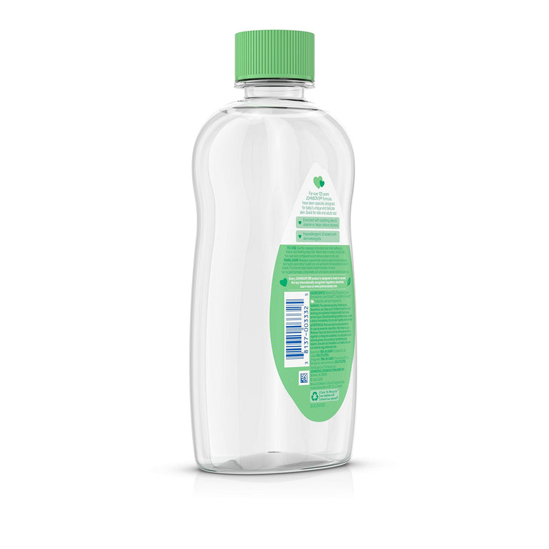 Johnson's Baby Johnson & Johnson Baby Oil, Aloe Vera & Vitamin E, Multicolor, 14 Fl Oz 14 Fl Oz (Pack of 1)