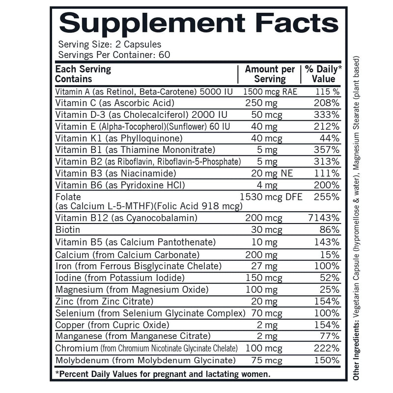 Prenatal Advanced Care, 120 Capsules, Kirkman Labs