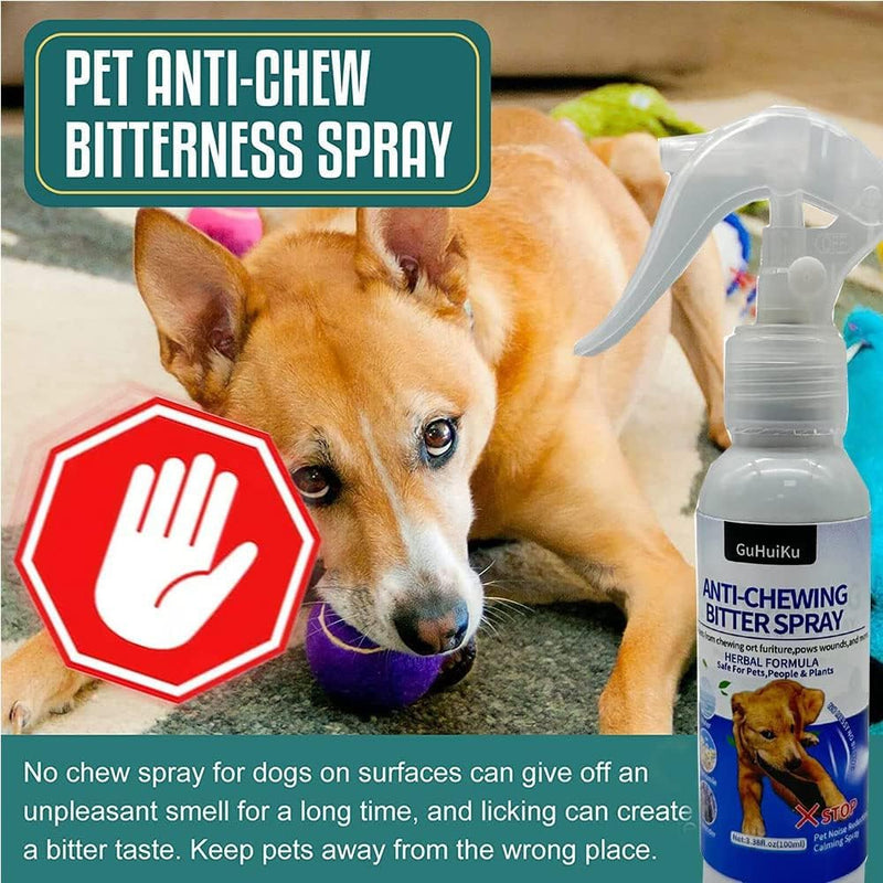 150ML No Chew Spray for Dogs Bitter Apple Spray for Dogs to Stop Chewing. Effective Dog Deterrent Spray for Carpet Furniture & Plant. Anti Chew Spray for Dogs Puppies. Alcohol-Free & Non-Toxic - BeesActive Australia