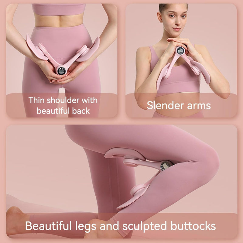 Smart Thigh Master | Adjustable Pelvic Floor Exercise Devices for Women and Men with Auto-Counter Display | Inner Thigh Exerciser for Women, Kegel Trainer for Butt, Arm & Leg Workouts - BeesActive Australia