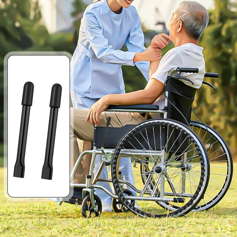 1 Pair Wheelchair Brake Extenders,Wheelchair Handle Extenders,Heavy Duty Iron with Ergonomic Grip,Wheelchair Accessories Universal Fit for Enhanced Mobility & Door Clearance Black 6.7 Inches