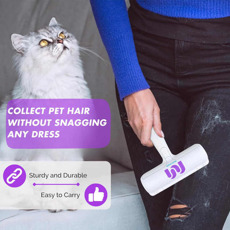 Pet Hair Remover and Reusable Lint Roller - Ultimate Cat and Dog Hair Remover for Furniture, Couch, Carpet, Clothes, and Bedding - Portable, Multi-Surface Fur Removal Tool - BeesActive Australia