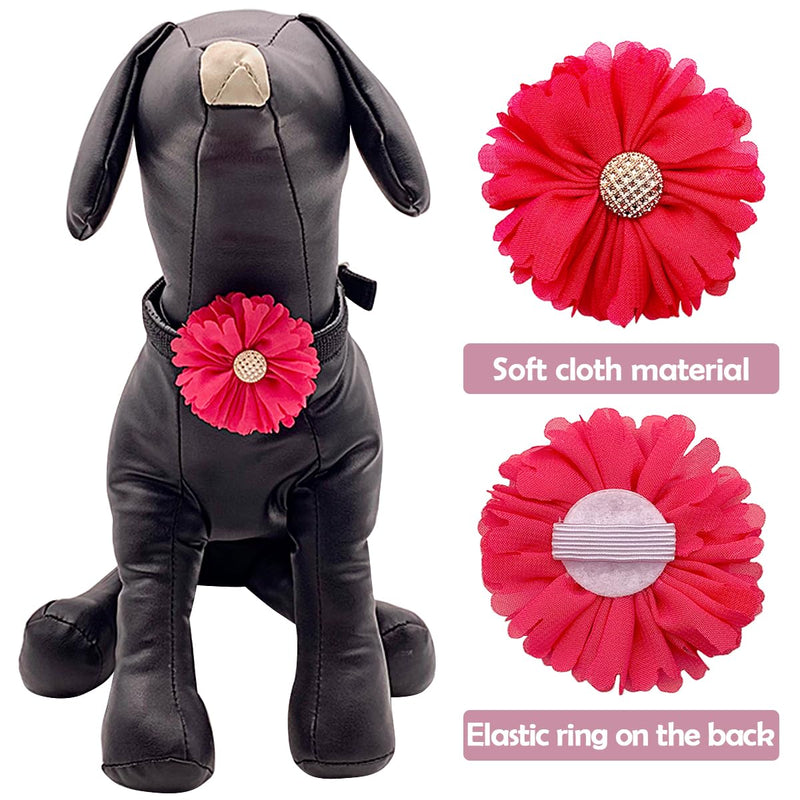 PET SHOW 4pcs Dog Flowers Collar Charms Slides Attachment Accessories For Small Medium Large Dogs Cat Puppy Bows Grooming Supplies… G 2.5"/2.8" - BeesActive Australia