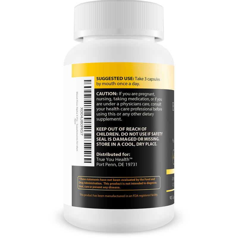 Blood Flow Alpha X Pro - Improved Formula - Our Best Alpha X Male Blood Circulation Support Supplement - Healthy Blood Flow Supplement Alpha X Pills - Advanced Blood Flow Booster - Alpha X Supplement