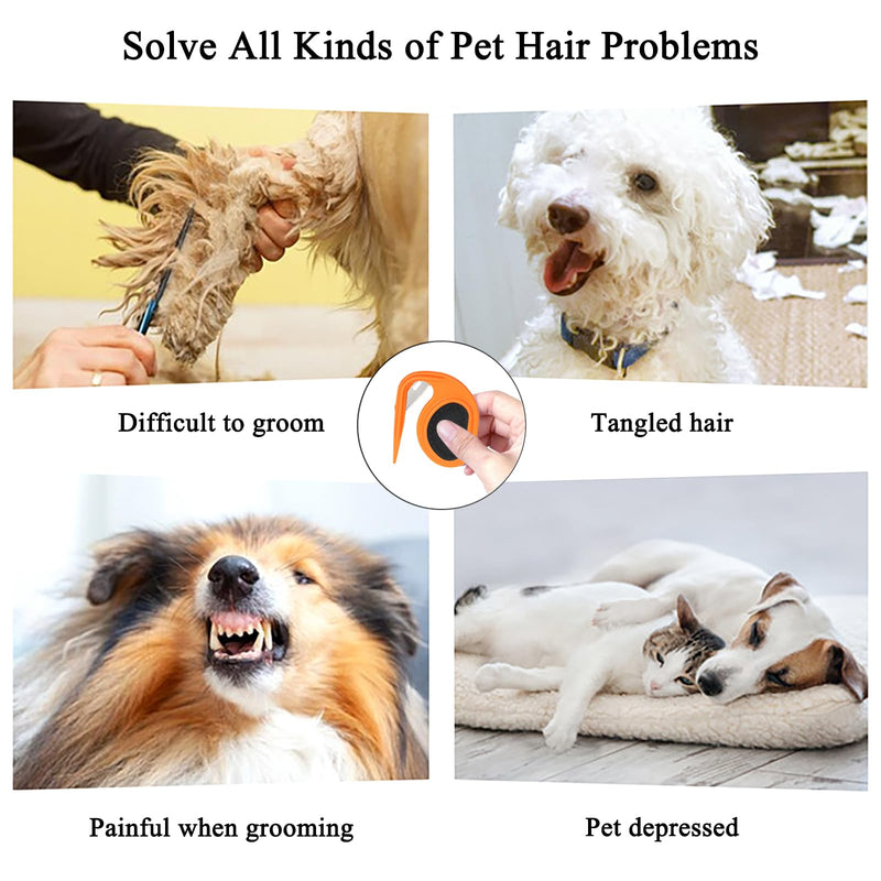Pet Knotting Comb, Knotting Comb for Dog, Knotting Comb for Cat, Pet Grooming Brush, Effective Pet Hair Clipper, Shedding Tool for Removing Knotted Hair, Green - BeesActive Australia