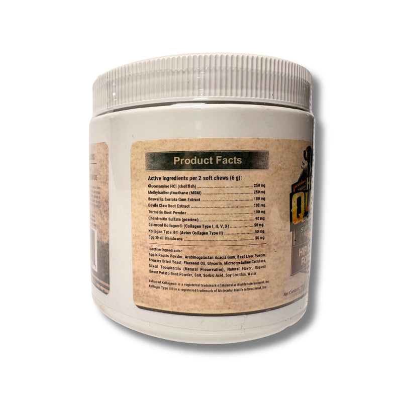 High Quest Hip & Joint Dog Supplement – Glucosamine, Chondroitin, Collagen & MSM Soft Chews - All Breeds and Sizes - 60 Chews