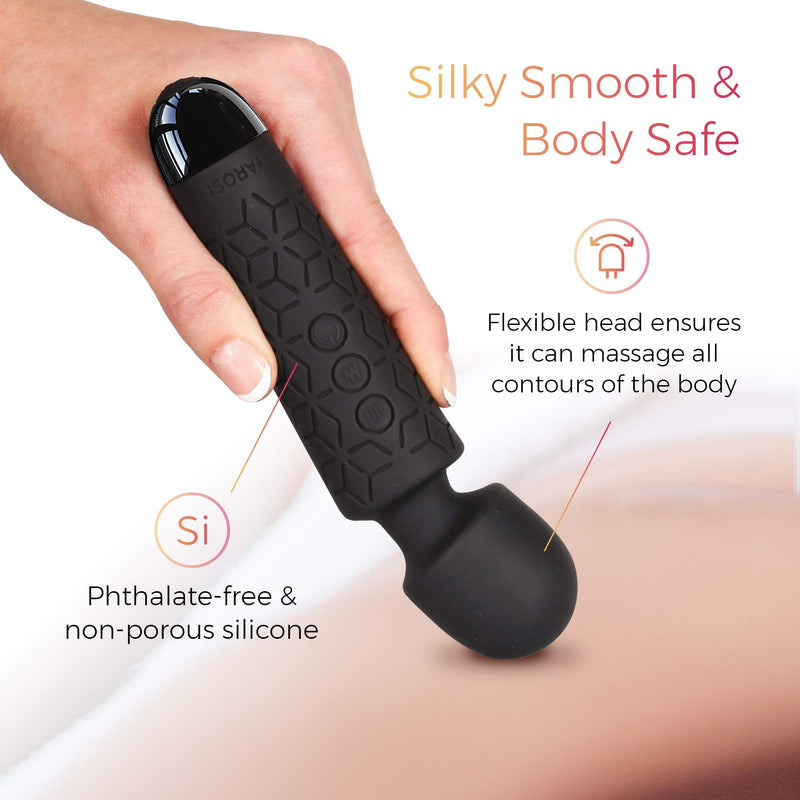 Yarosi Micro Personal Massage Wand Smallest Strongest Handheld Cordless Massager, Strong Powerful Compact Perfect For Travel, Magic Stress Away, All Body Back Legs Hand Pains Sports Recovery - BeesActive Australia
