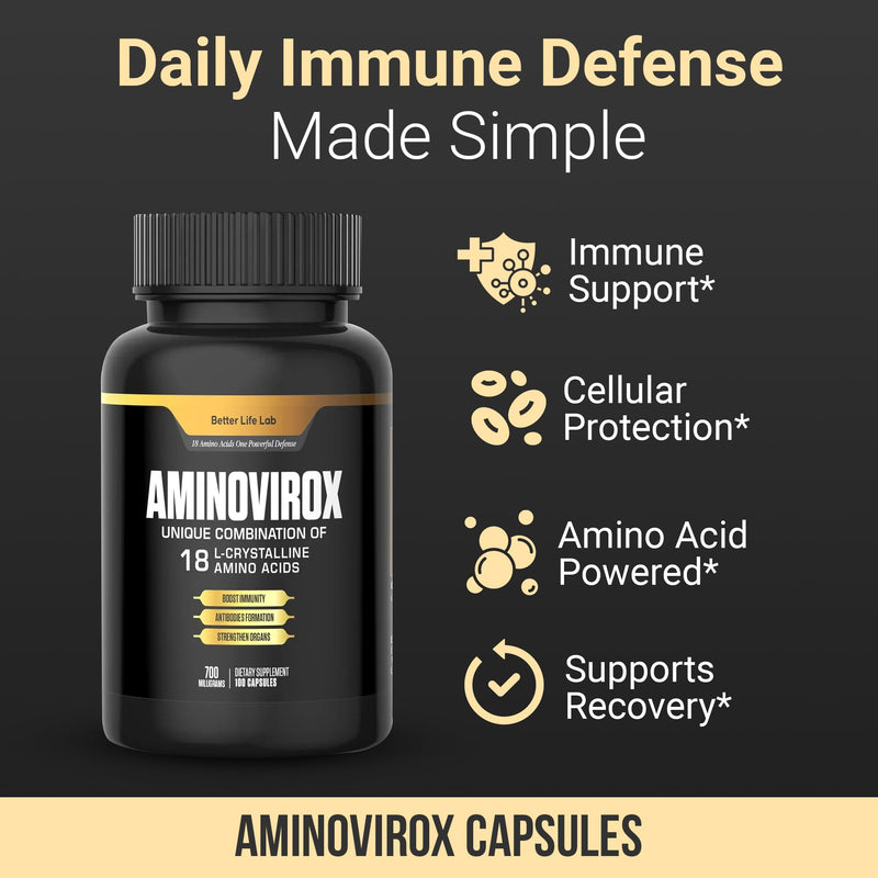 Aminovirox™ – Advanced Amino Acid & Immune Support Formula for Daily Wellness and Vitality