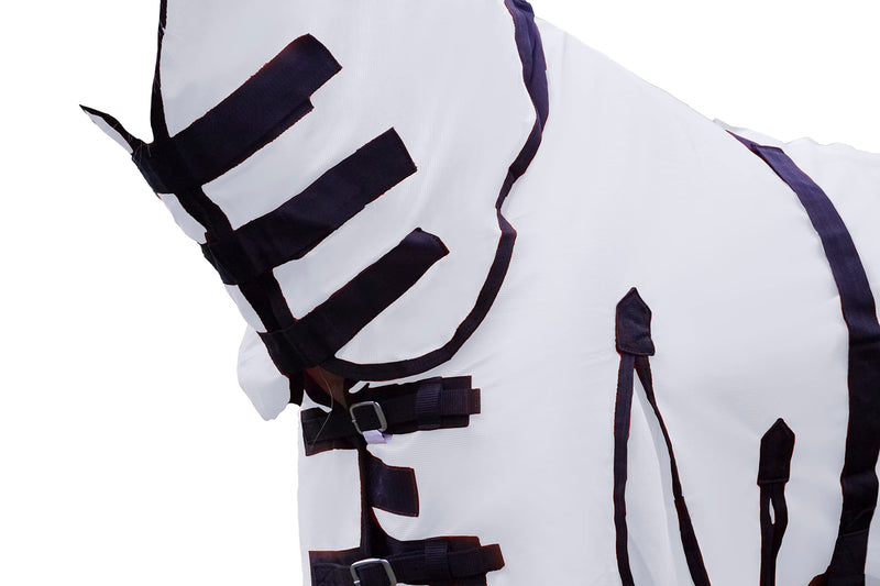 Resistance Durable Mesh Combo Fly Summer Sheet with Belly Guard and Combo Neck Cover White 68" - BeesActive Australia