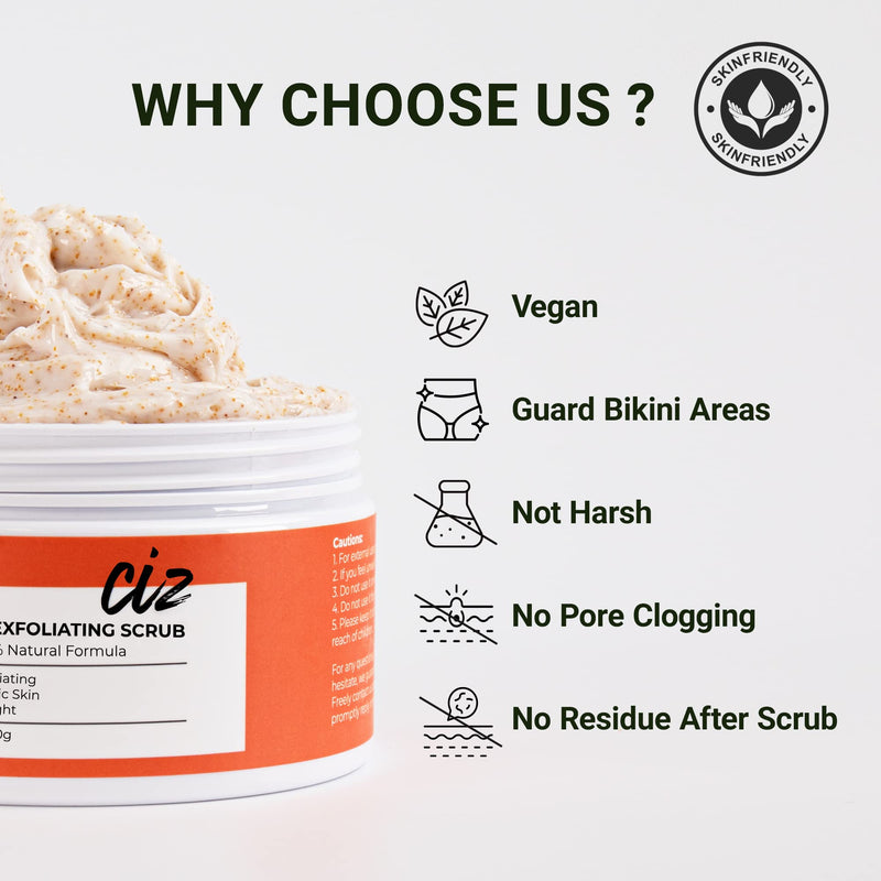 Bikini Area Exfoliator, Exfoliating Scrub for Bikini Area, Ingrown Hair Treatment for Bikini Area, Razor Bump Treatment for Bikini Area, Sugar Scrub for Bikini Area, Shaving Exfoliator Scrub for Women - BeesActive Australia