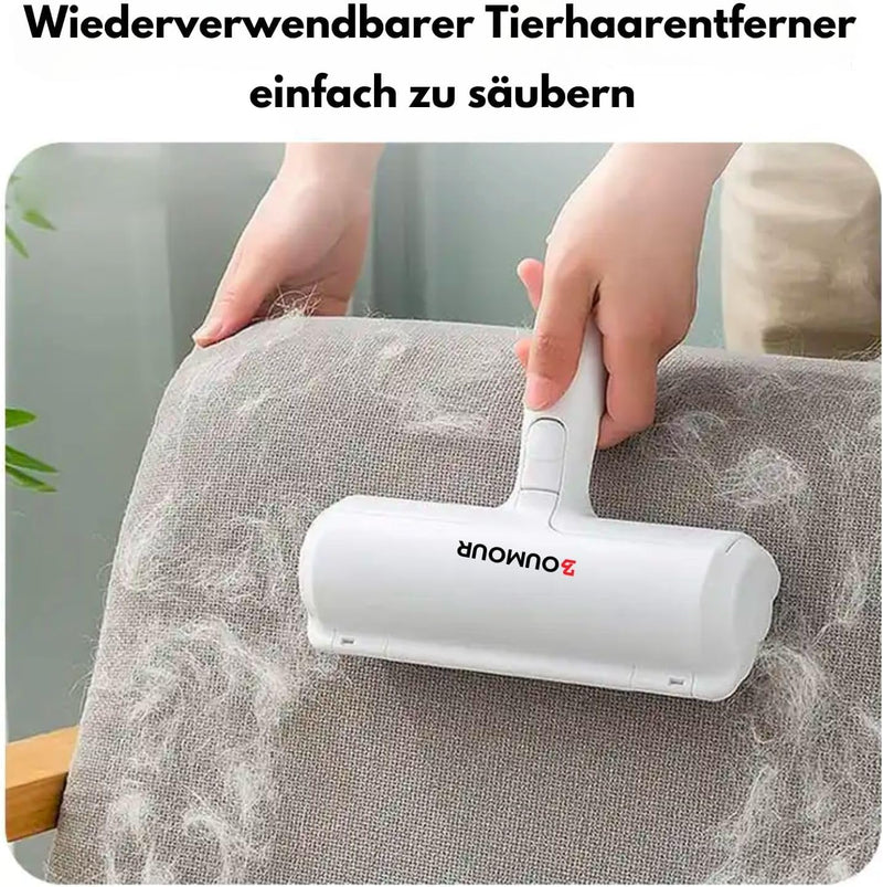 BOUMOUR® Pet Hair Remover, Lint Roller, Pet Hair, Pet Hair Tool, Pet Hair Removal, Carpets, Sofa, Bed Self-Cleaning for Removing Cat Hair & Dog Hair, Reusable. - BeesActive Australia