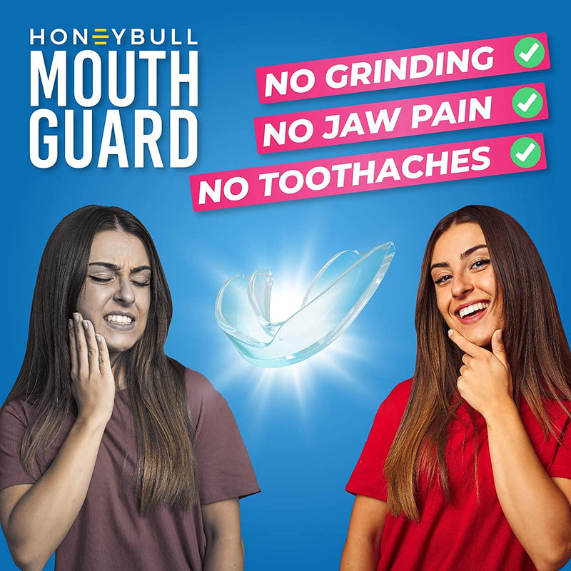 HONEYBULL Anti Grinding Guard Set for Light Grinding, Comfortable Custom Mouth Guard for Nighttime Teeth Grinding (12 Pack - Thin) 12.0