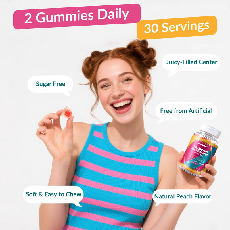 Methylated Multivitamin Gummies for Women | Women’s Multivitamin Gummies with Methylated Folate, Iron, Biotin & Inositol | Sugar Free Women’s Daily Vitamin for Energy, Immune, Hair & Skin | 60 Ct 60 Count (Pack of 1)
