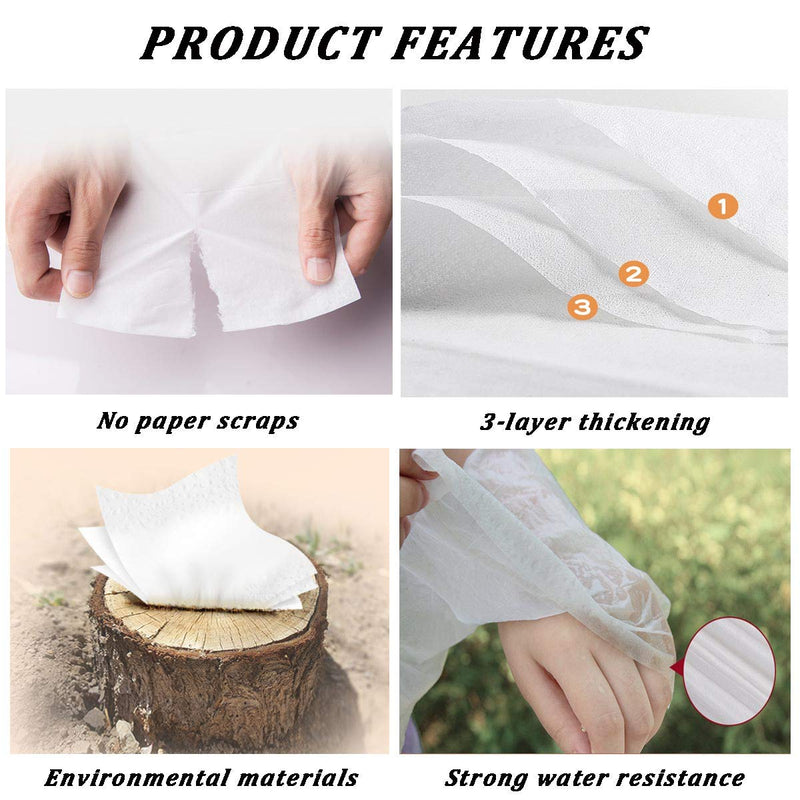 Car Tissue Refill, Disposable Facial Tissues, Face Towel, Tissues Travel Size Pack For Purse, 12 Packets, 360 Sheets, Soft And Comfortable - BeesActive Australia