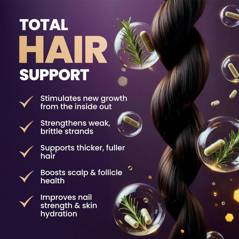 Advanced Bio-Absorb Hair Growth Supplement - Absorption-Enhanced Hair Nutrient System with The Nutrient 'Delivery Crew' for Maximum Absorption and Visible Results You Can Trust 60 Capsule (2 Pack) 60 Count (Pack of 2)