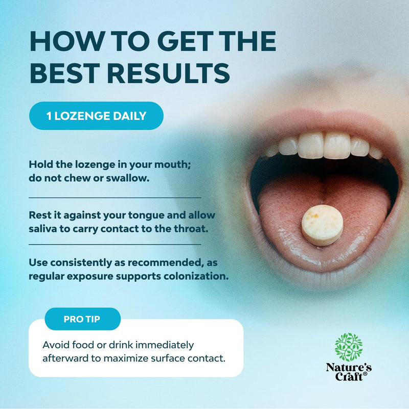 Oral Probiotics for Teeth and Gums - Minty Fresh BLIS K12 Oral Probiotics for Mouth Bad Breath Dry Mouth and Dental Health Support with 3 Billion CFU - Chewable Xylitol Lozenges Mint Flavor (60 Count) 60 Count (Pack of 1)