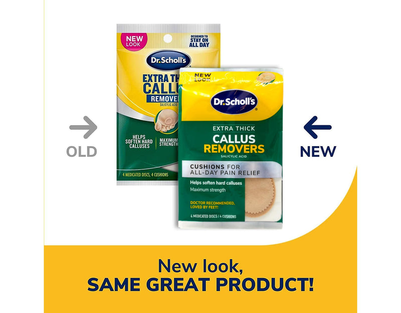 Dr. Scholl's Extra Thick Callus Removers 4 Cushions ea. (Packs of 5) 20 Count (Pack of 1) - BeesActive Australia