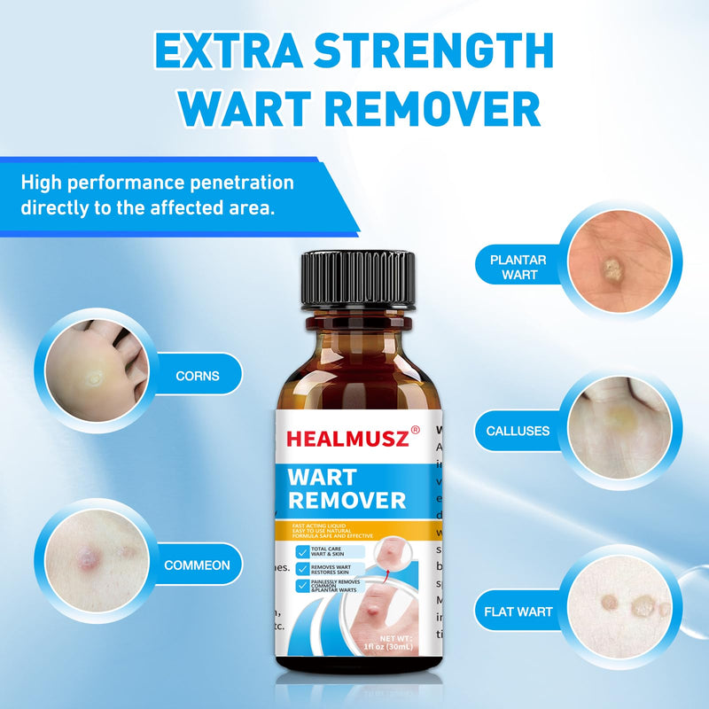 Fast Action Liquid Wart Remover Natural Formula Wart Liquid Designed for Warts, Plantar Wart, Common Wart, Flat Wart, Corn(NDC Code：84010-004-01) - BeesActive Australia