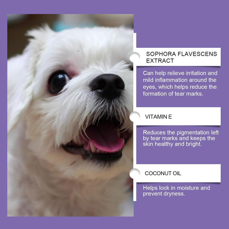 Pet Eye Ointment-for Cats, Dogs Soothes Irritation, Discharge & Tear Stains Moisturizes & Refreshes Dry Eyes 20 g
