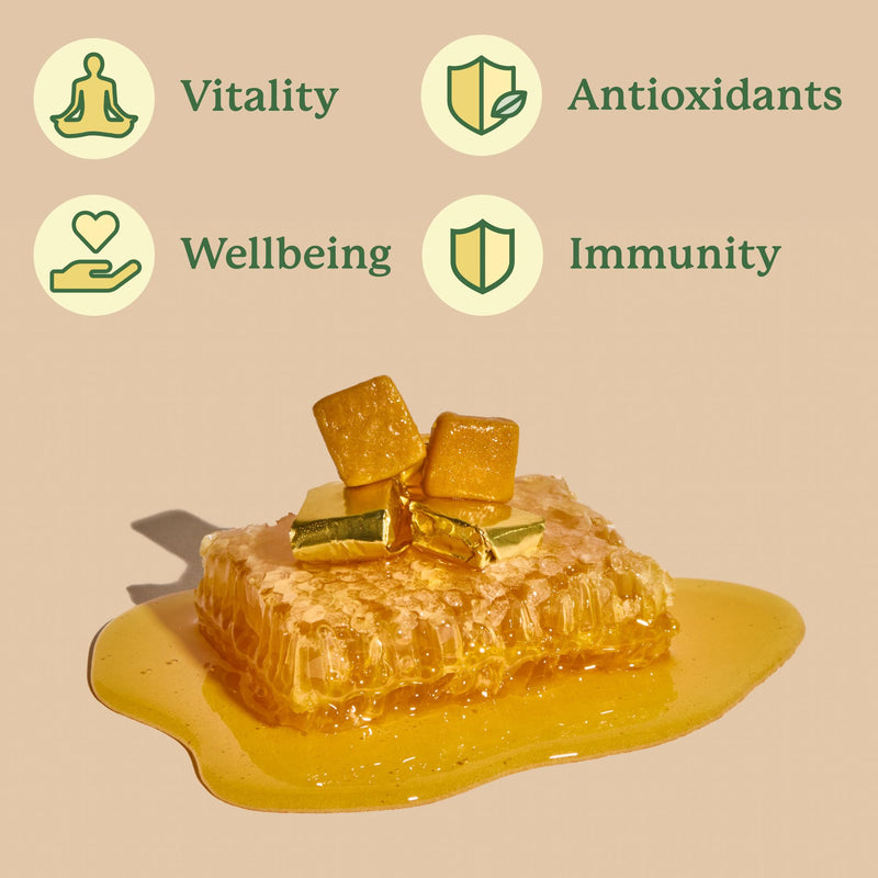Plant People WonderBee Superfood Manuka Honey Chews, Lemon, 30 Count | Daily Wellness & Energy Support, Bee Pollen & Propolis, Gluten-Free Supplement Lemon - Immunity & Overall Wellness