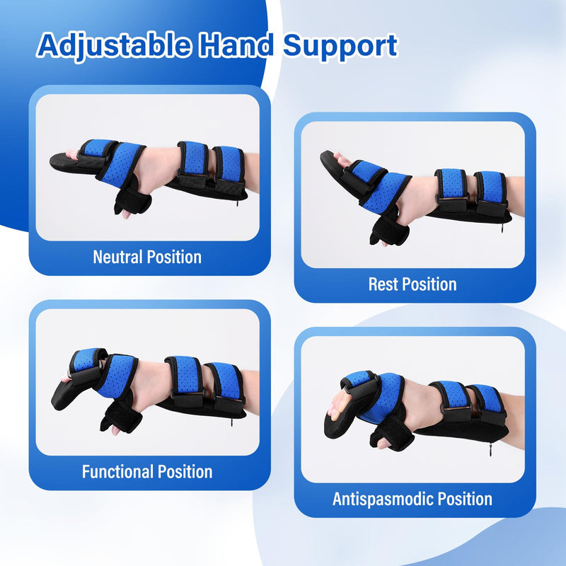 Resting Hand Splint-Hand Brace-Pain Relief For Carpel Tunnel, Stroke Recovery, Arthritis, Tendinitis-Left Left