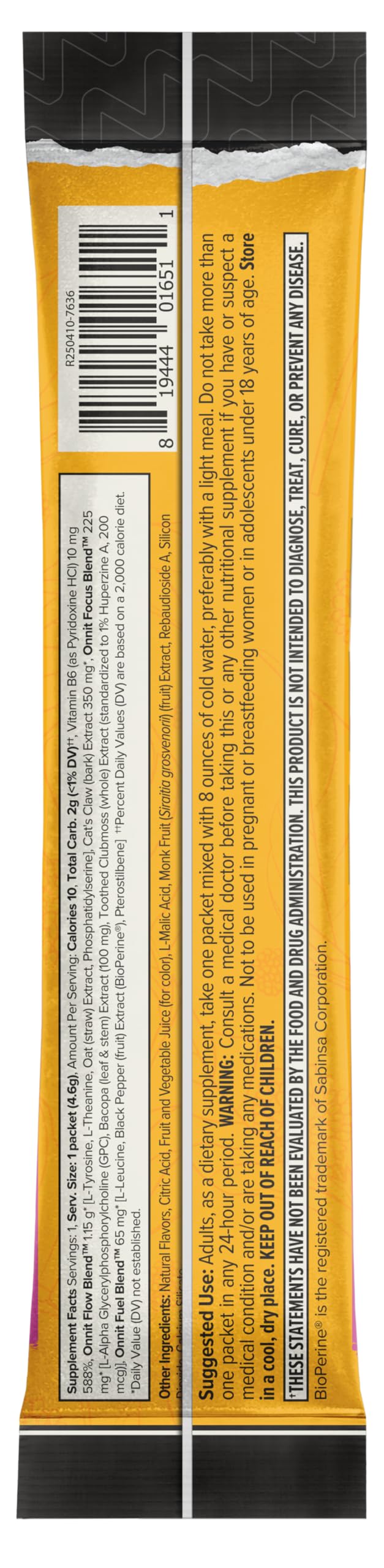 ONNIT Alpha Brain Instant Nootropic Drink Mix, BlackBerry Lemonade, 30 Ct | Nootropic drink mix packets; L-Theanine, Alpha GPC & B6 support focus, memory & mental clarity; on-the-go brain supplement