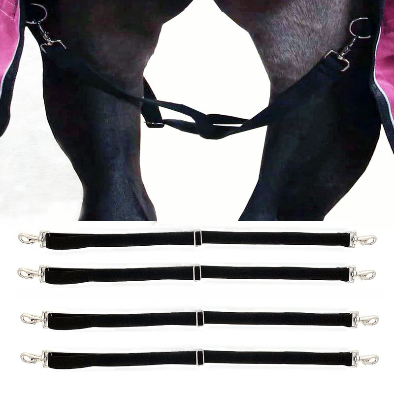 Pack of 4 Horse Blanket Sheet Leg Straps Replacement with Durable Swivel Snaps as a Spare Parts for Horse Blankets for Winter Waterprooft or Cooler - BeesActive Australia