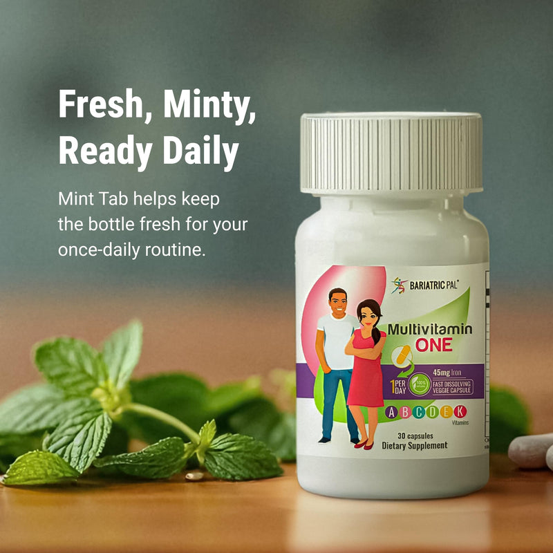 BariatricPal Multivitamin ONE 1 per Day! Bariatric Multivitamin Capsule Iron Free | Easy to Swallow Capsule | Vitamin for Bariatric Surgery Patients | 90 Count (3 Month Supply) 90 Count (Pack of 1)