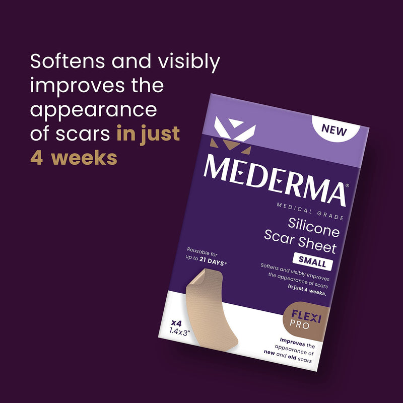 Mederma Scar Sheets and Oil Bundle; Improves Appearance of Scars and Stretch Marks; 4 Reusable Silicone Sheets and 3.4oz Fast Absorbing Botanical Oil - BeesActive Australia