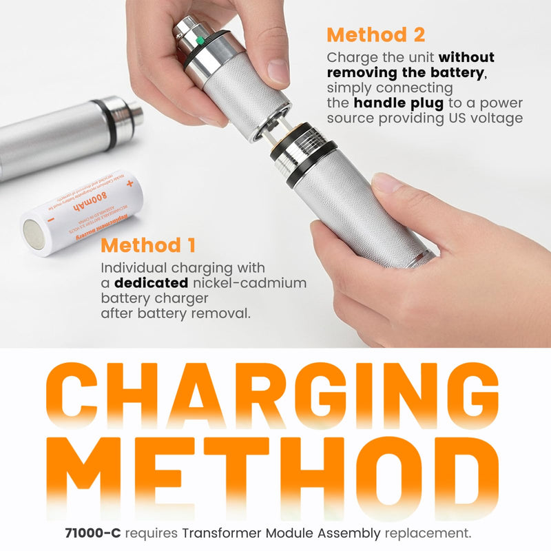 72300 Rechargeable Battery Compatible with Welch Allyn Otoscope 71000-A / 71000-C | 3.5V 800mAh