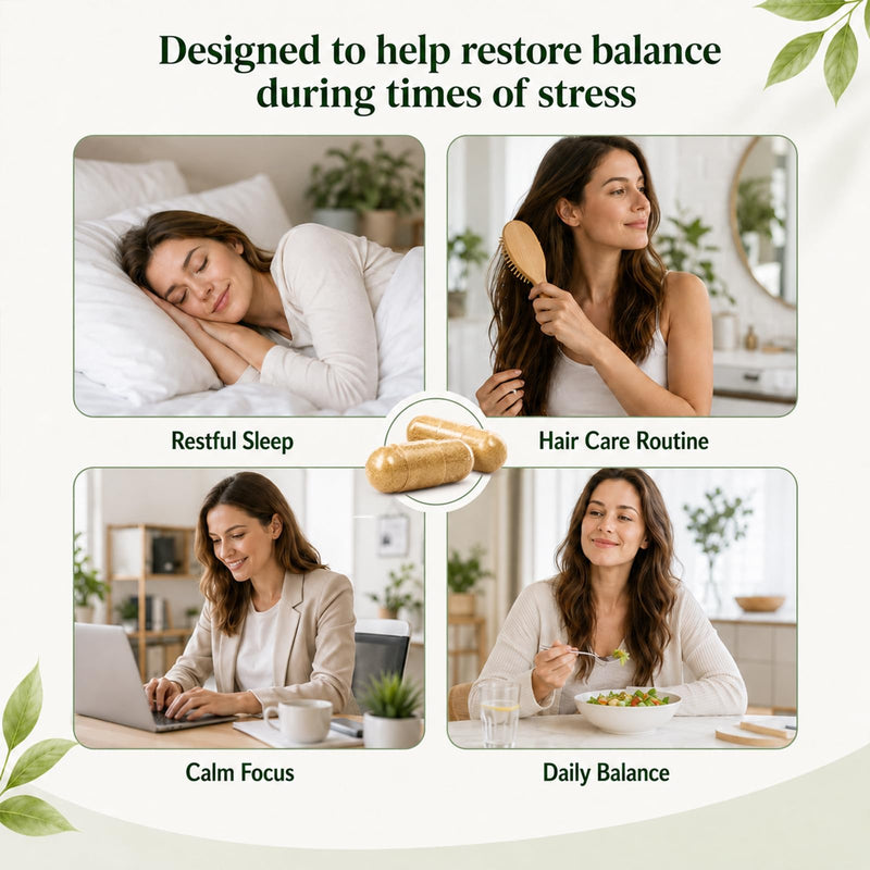 Zafira Organics Recovery Foundation Capsules – Mental Clarity, Hair & Mood Support, Natural Herbal Blend with Saffron Extract, Ginger Extract, L-Theanine, Myo-Inositol – Non-GMO, 90 Capsules
