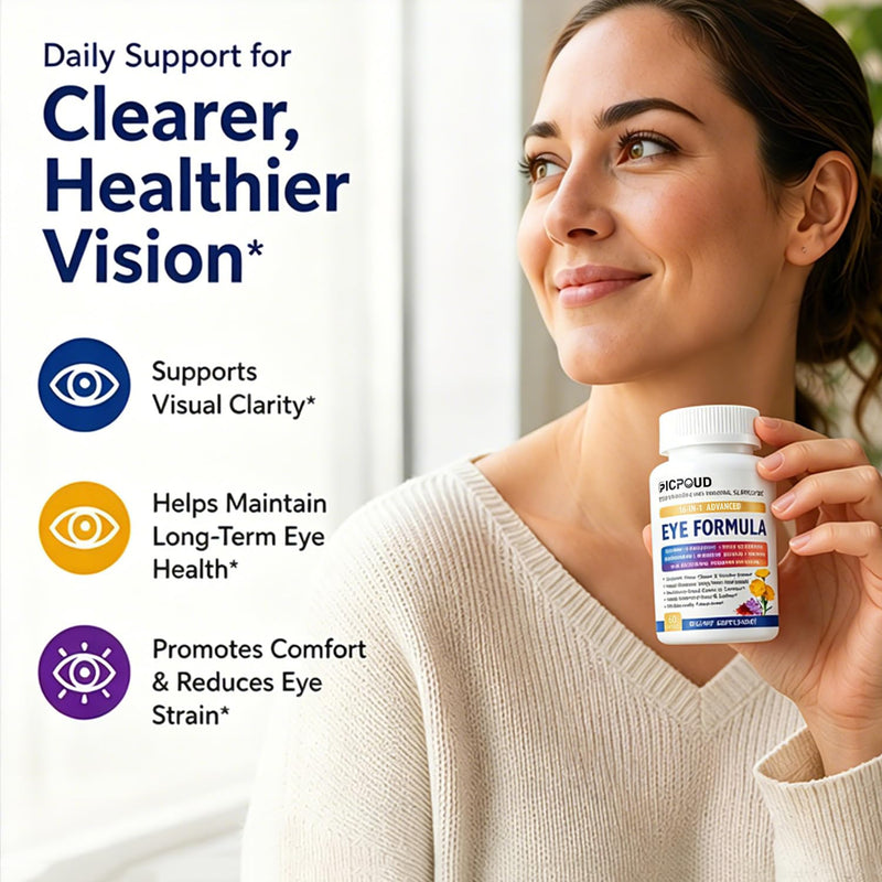Neurobella Eye Formula, 16-in-1 Eye Vitamins and Mineral Supplement with Lutein 20mg, Zeaxanthin 4mg & Meso-Zeaxanthin 10mg, Astaxanthin, Omega 3, Bilberry & Saffron, Eye Health, 60 Capsules