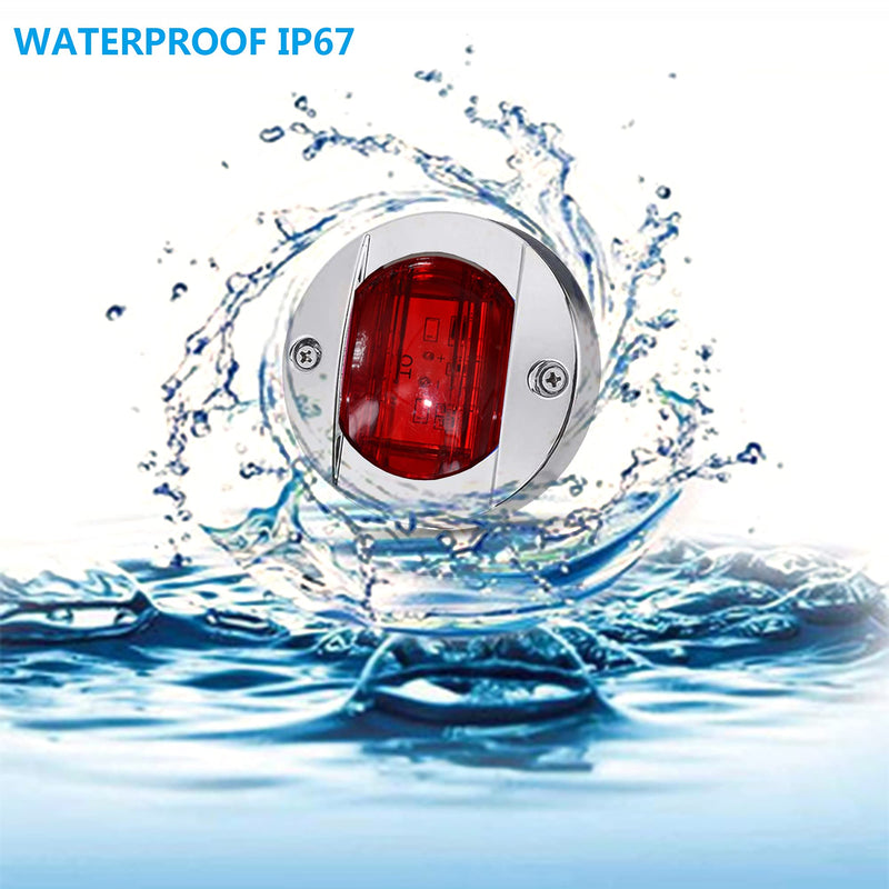 4Pcs DC 12V Red LED Marine Lighting Set for Boats and Yachts – Includes Interior, Navigation, Side Marker, Deck, Transom, Anchor, Stern, and Courtesy Lights - BeesActive Australia