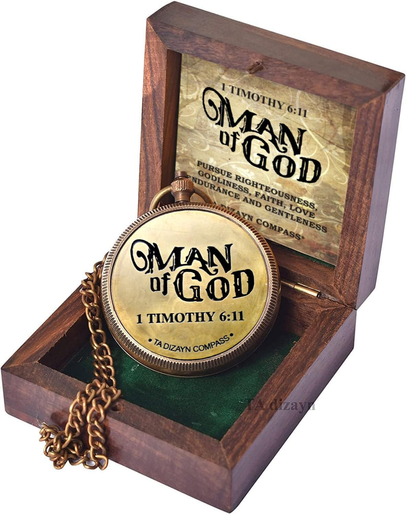 For I Know The Plans I Have For You, Jeremiah 29:11, Solid Brass Directional Engraved Compass, Baptism Gifts for Boys Girls, First Communion, Christian Gifts for Men, First Confirmation Gifts for Boys # Man of God 1 Timothy 6:11
