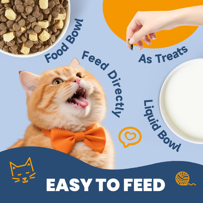 Cat Lysine Chews & Taurine Supplement for Cats - Support Immune Health, Normal Eye Function and Respiratory Health - Cat Taurine Drops with L-Carnitine, CoQ10, Omega-3, L-Ar