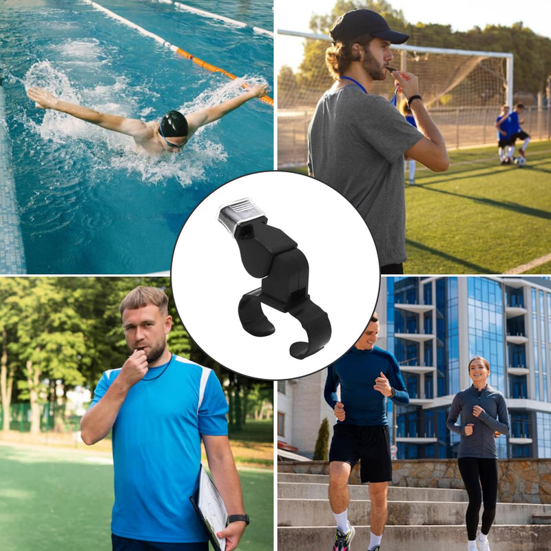 Men Digital Sports Watch with Finger Grip Whistle Waterproof Soccer Referee Watch with Stopwatch Backlight Alarm Date Dual Time On/Off Switch Coach Referee Timer - BeesActive Australia