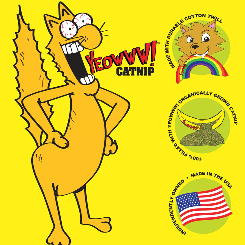 Yeowww! Catnip Toy, Yellow Banana - BeesActive Australia