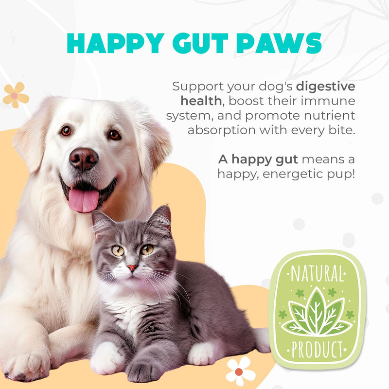 Probiotics for Dogs Chews 150 pcs - Probiotic Chews for Dogs with Enzymes & Natural Ingredients - Digestive & Gut Health Support - US Formula - Chicken Flavored