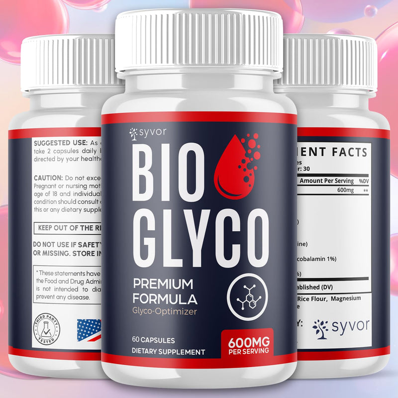Bio Glyco Capsules, Official Bio Glyco Supplement Formula (60 Capsules)